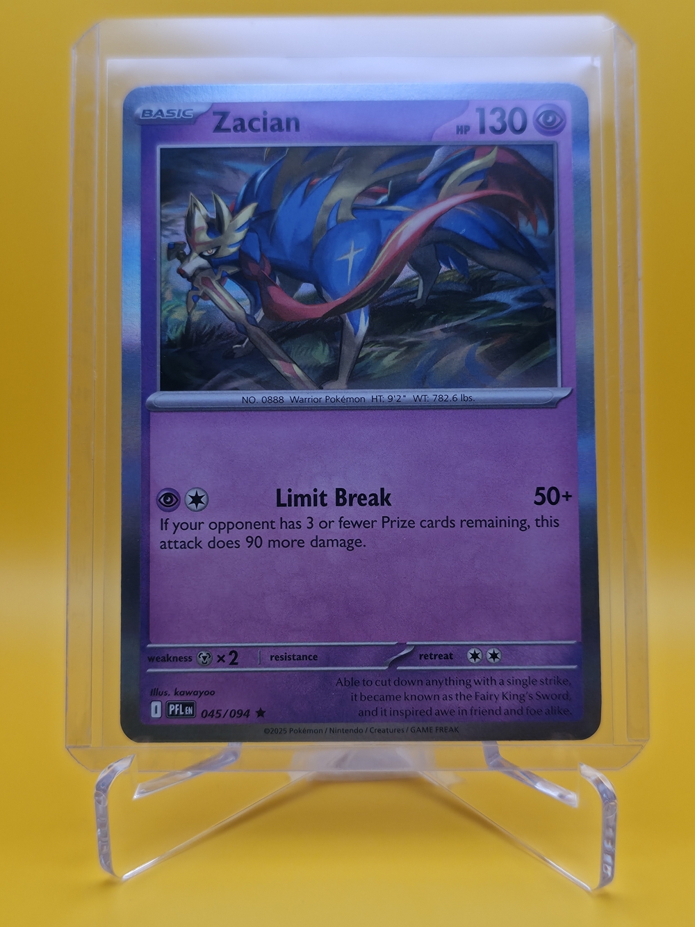 Pokémon TCG - Zacian - Phantasmal Flames - Rare - 045/094